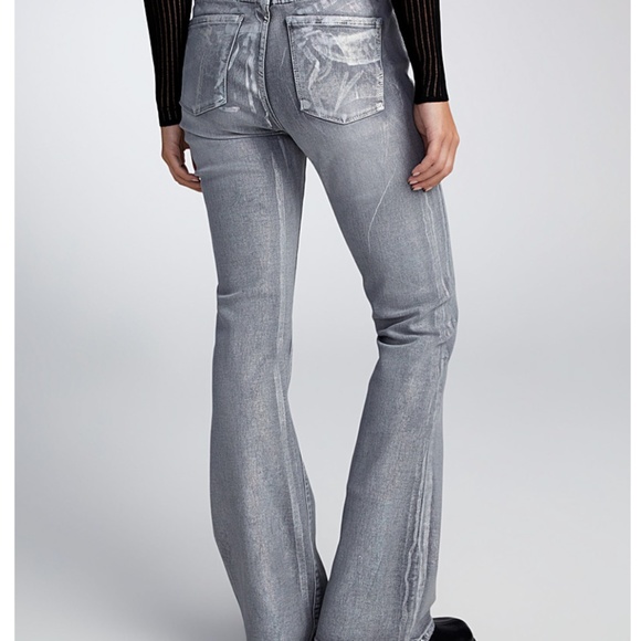 Smoke Rise Red metallic gray silver bootcut jeans NWT - Picture 2 of 15